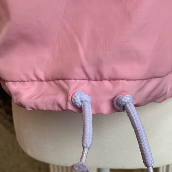 SOLD - Adidas Pink & White Nylon Hoodie Windbreaker - Picture 5 of 8